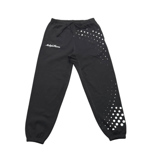 HEAVYWEIGHT MULTIPLE FLAVORS WHITE SWEATPANTS (BLACK)